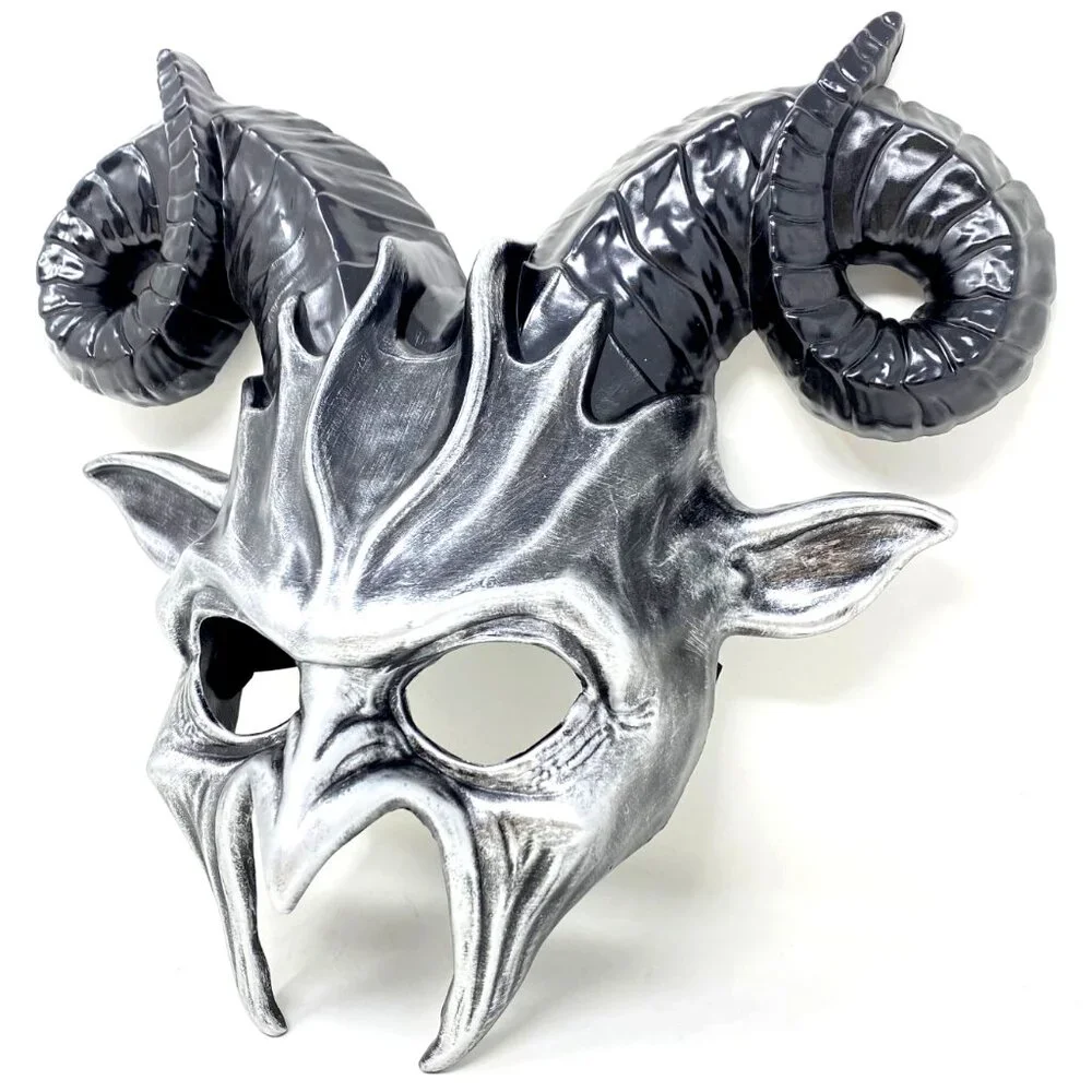 Krampus Ram Goat Demon with Horns Devil Halloween Masquerade Masks Party